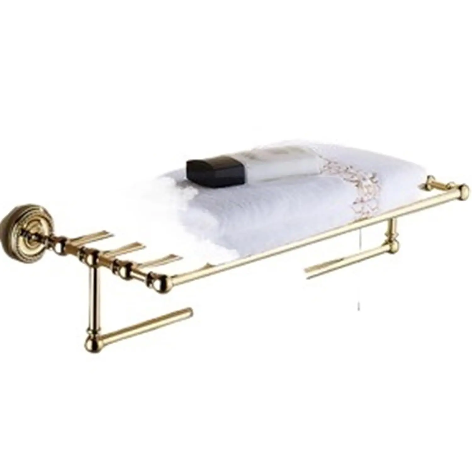 Brass Bathroom Accessories Set Robe Hook Paper Holder Towel Bar Ring Rack Gold Finish Wall Mount 5-Piece, Customized
Brass Bathroom Accessories Set Robe Hook Paper Holder Towel Bar Ring Rack Gold Finish Wall Mount 5-Piece, Customized