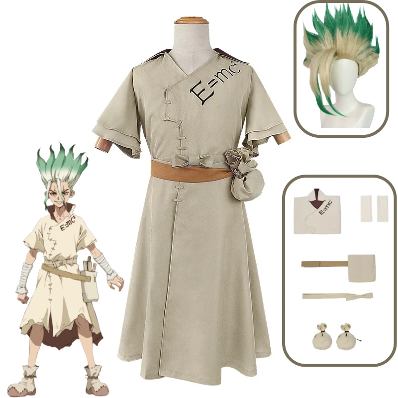 Anime Dr. Stone Senku Ishigami Cosplay Costume Shigami Senkuu Wig Uniform Women Man Carnival Party Outfit Role Play Suit
Anime Dr. Stone Senku Ishigami Cosplay Costume Shigami Senkuu Wig Uniform Women Man Carnival Party Outfit Role Play Suit