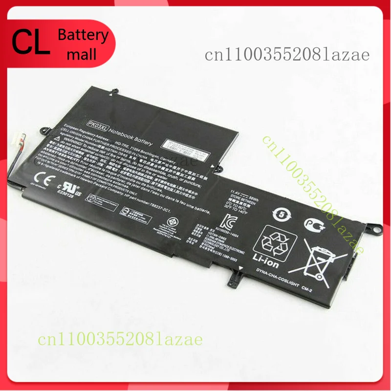 Genuine PK03XL Battery for HP Spectre Pro X360 Spectre 13 HSTNN-DB6S 6789116-005
Genuine PK03XL Battery for HP Spectre Pro X360 Spectre 13 HSTNN-DB6S 6789116-005