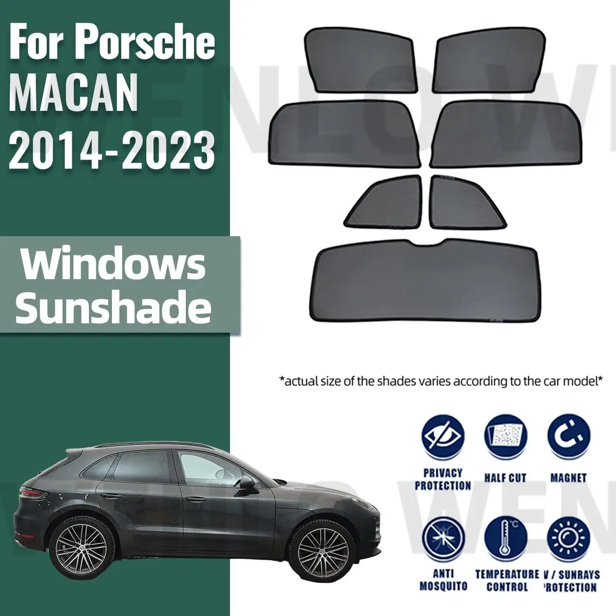 For Porsche MACAN 2014-2023 Car Sunshade Shield Front Windshield Blind Curtain Rear Side Baby Window Sun Shades Visor
For Porsche MACAN 2014-2023 Car Sunshade Shield Front Windshield Blind Curtain Rear Side Baby Window Sun Shades Visor