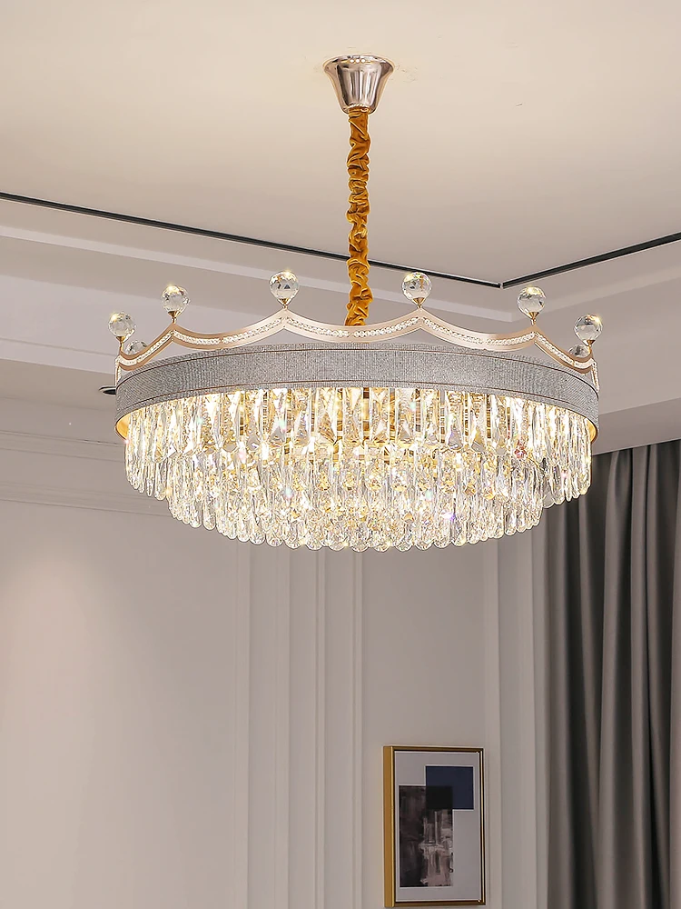 Living Room Chandelier Light Luxury Crystal Lamp After Modern Simple Luxury Atmosphere Dining Chandelier Bedroom Crown Lamp
Living Room Chandelier Light Luxury Crystal Lamp After Modern Simple Luxury Atmosphere Dining Chandelier Bedroom Crown Lamp