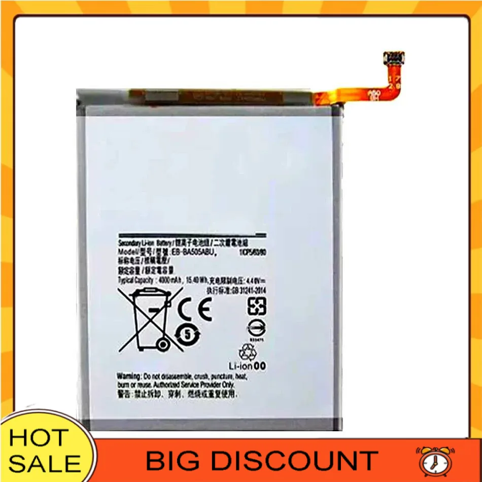 Аккумулятор мобильного телефона EB-BA505ABU 4000 мАч для Samsung Galaxy A50 A505F SM-A505F A505FN DS GN A505W A30s A30 EB-BA505ABN
Аккумулятор мобильного телефона EB-BA505ABU 4000 мАч для Samsung Galaxy A50 A505F SM-A505F A505FN DS GN A505W A30s A30 EB-BA505ABN