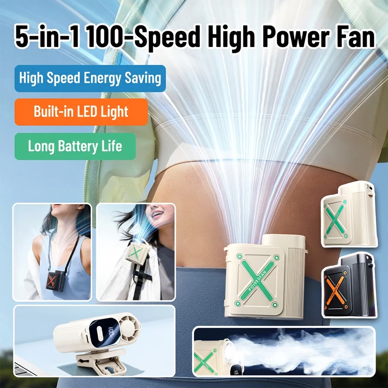 Portable USB Rechargeable Wearable Cooling Fan Lightweight Compact Design for Outdoor Activities Travel
Portable USB Rechargeable Wearable Cooling Fan Lightweight Compact Design for Outdoor Activities Travel