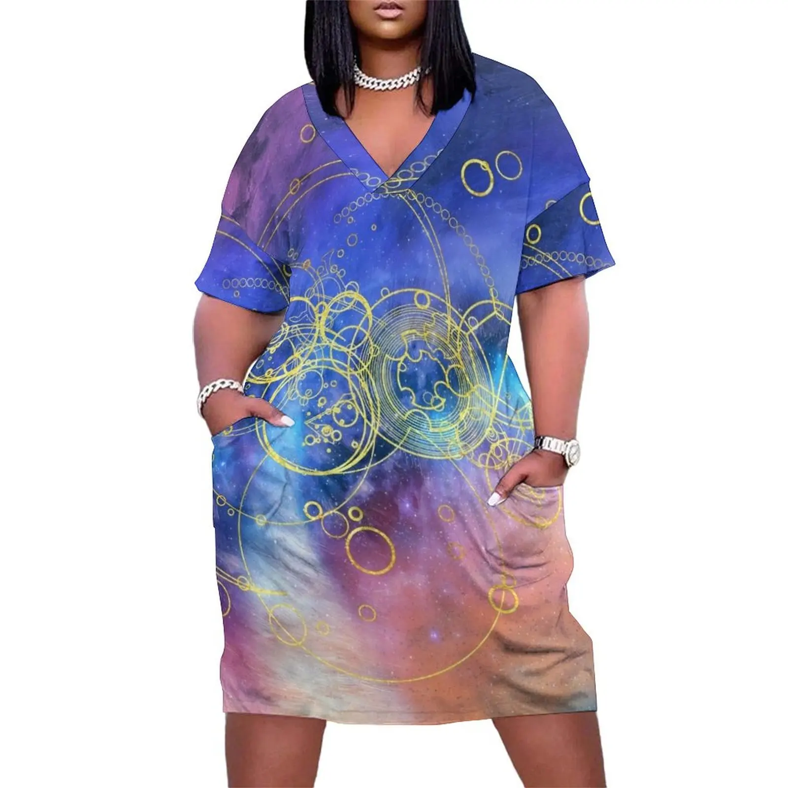Time Lord Writing (vortex hues) Loose Pocket Dress luxury dresses birthday dress for women
Time Lord Writing (vortex hues) Loose Pocket Dress luxury dresses birthday dress for women