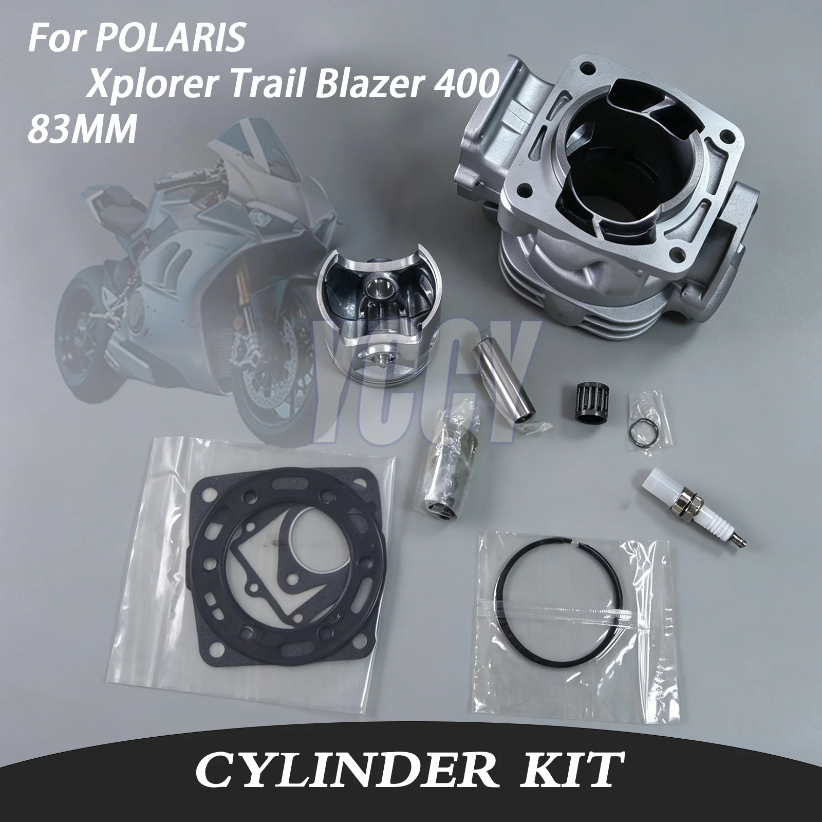 83MM PIN 18MM 3085276 3086753 TOP END Motorcycle Cylinder Kit Piston Rings Gasket For POLARIS Xplorer Trail Blazer 400 1995-2003
83MM PIN 18MM 3085276 3086753 TOP END Motorcycle Cylinder Kit Piston Rings Gasket For POLARIS Xplorer Trail Blazer 400 1995-2003
