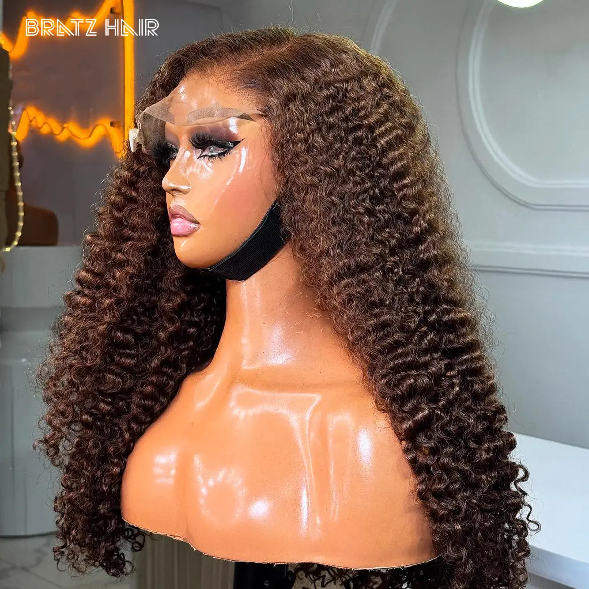 400 Density Glueless Wig Human Hair Brown Color Kinky Curly 13x6 13x4 Lace Frontal Wigs for Woman Pre Plucked 360 Full Lace Wig
400 Density Glueless Wig Human Hair Brown Color Kinky Curly 13x6 13x4 Lace Frontal Wigs for Woman Pre Plucked 360 Full Lace Wig