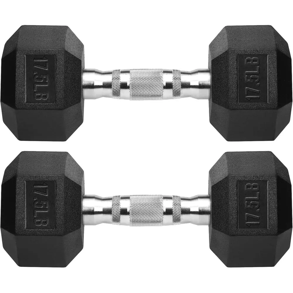 Rubber-Coated Cast Iron Hex Dumbbells for Fitness Training
Rubber-Coated Cast Iron Hex Dumbbells for Fitness Training