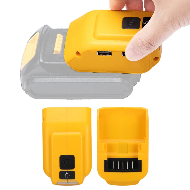 Литий-ионный аккумулятор для Dewalt 18 в 20 В, 3 Вт, адаптер для аккумулятора для аварийного освещения с внешней работой, 5 в 2,1 А, портативная работа с USB-выходом
Литий-ионный аккумулятор для Dewalt 18 в 20 В, 3 Вт, адаптер для аккумулятора для аварийного освещения с внешней работой, 5 в 2,1 А, портативная работа с USB-выходом