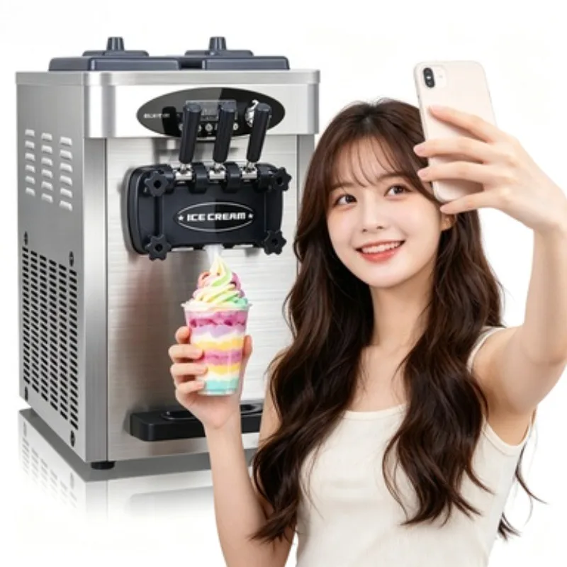 Professional Soft Serve Ice Cream Maker Machine Commercial Unit Frozen Yogurt Equipment Gelato for Ice Cream Truck Business
Professional Soft Serve Ice Cream Maker Machine Commercial Unit Frozen Yogurt Equipment Gelato for Ice Cream Truck Business