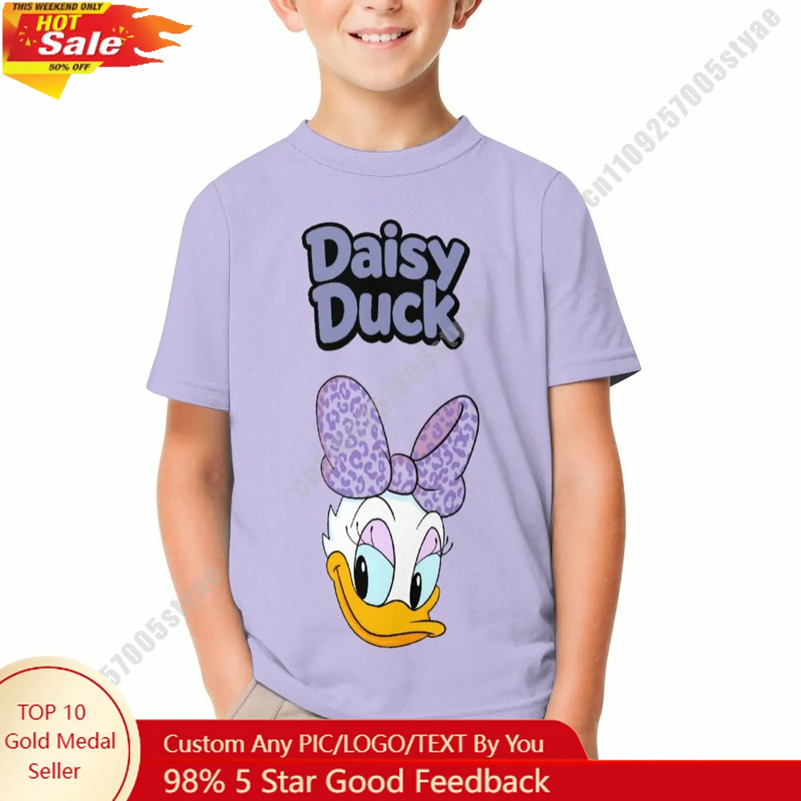 Daisy Duck T Shirt Disney Boy Girl Custom Short Sleeve Print Fashionable Cute Casual Cotton TShirt Crew Neck Children Tee
Daisy Duck T Shirt Disney Boy Girl Custom Short Sleeve Print Fashionable Cute Casual Cotton TShirt Crew Neck Children Tee