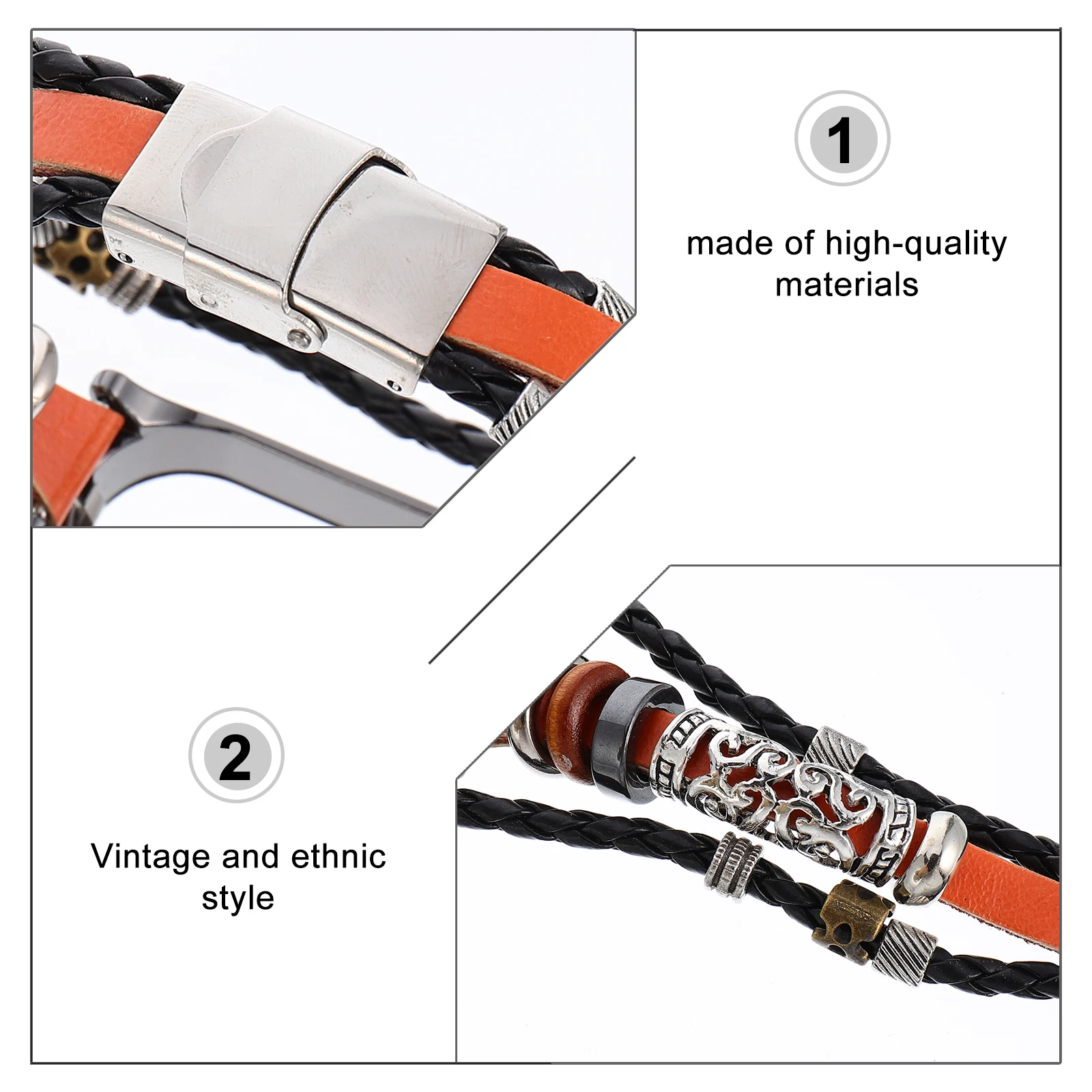 DIY Watch Band Strap for 5 5NFC Black Vintage Metal Buckle Tight Fit Changeable Beads 
DIY Watch Band Strap for 5 5NFC Black Vintage Metal Buckle Tight Fit Changeable Beads
