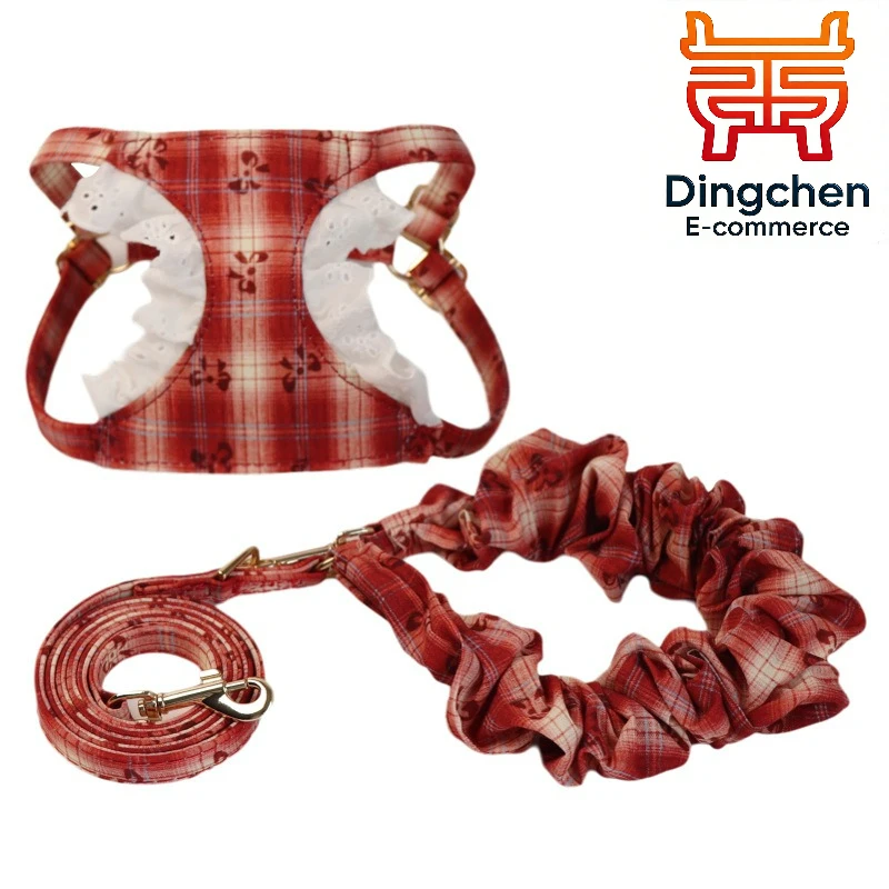 New Arrival Retro Lace Maillard Style Pet Harness Vest Set Luxury Court Style Dog Chest Strap Leash Puppy Walking Accessories
New Arrival Retro Lace Maillard Style Pet Harness Vest Set Luxury Court Style Dog Chest Strap Leash Puppy Walking Accessories