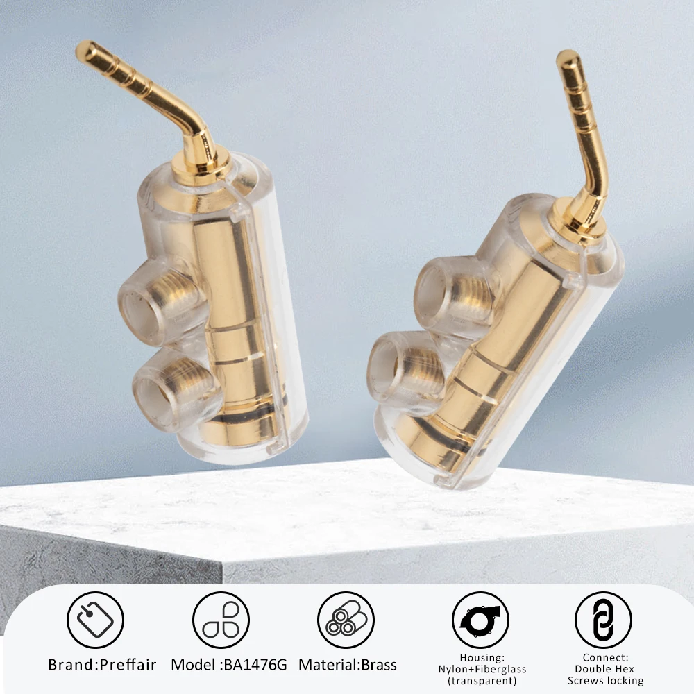 Preffair BA1476 2MM Speaker Wire Terminals Pin Plug Gold/Rhodium Plated Screw Lock Cable Adapter With Rubber Covers Set Banana
Preffair BA1476 2MM Speaker Wire Terminals Pin Plug Gold/Rhodium Plated Screw Lock Cable Adapter With Rubber Covers Set Banana
