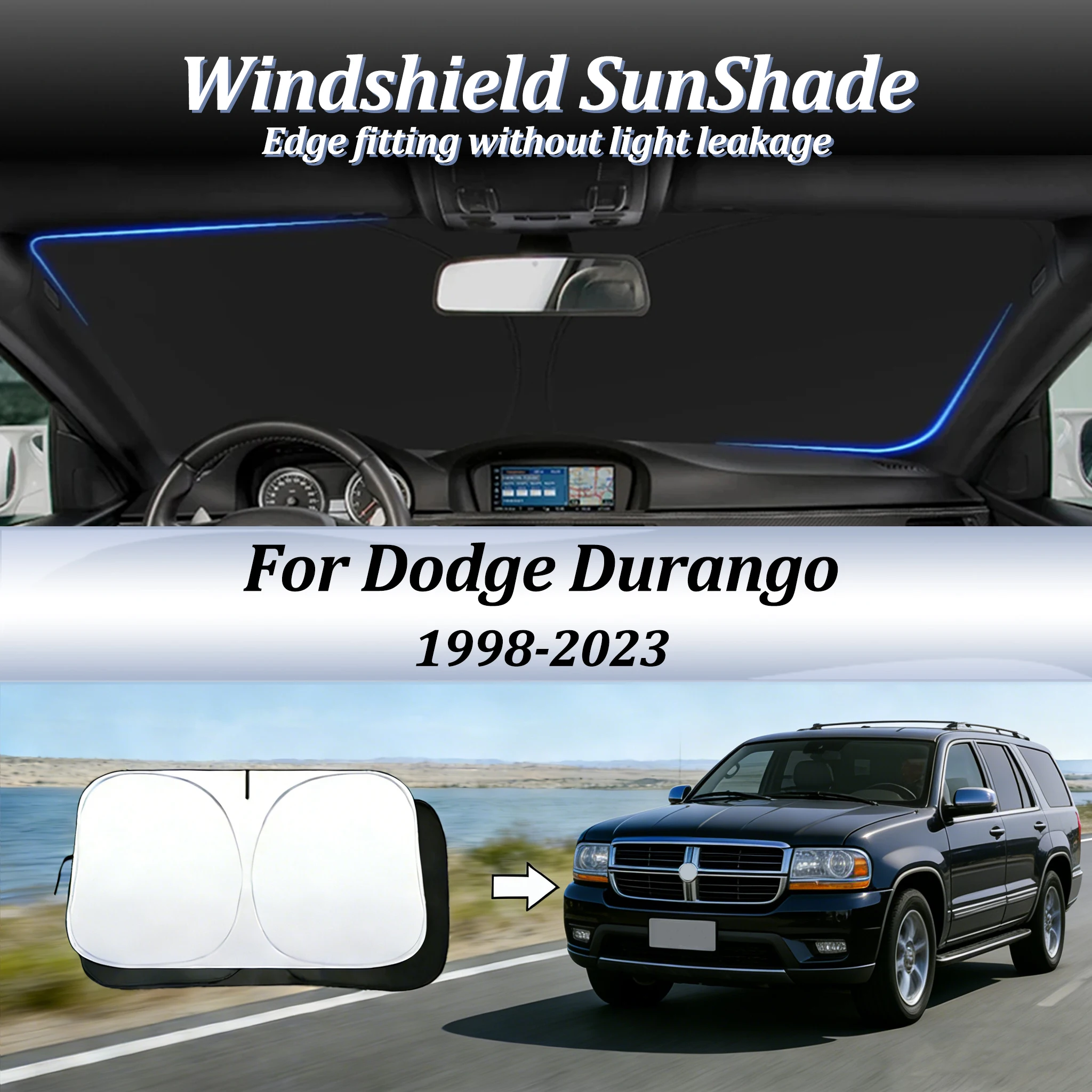 Windshield SunShade For Dodge Durango1998-2023 Car Accessories Sun Shade Visor Cover Foldable Space-Saver Anti-UV Lightproof
Windshield SunShade For Dodge Durango1998-2023 Car Accessories Sun Shade Visor Cover Foldable Space-Saver Anti-UV Lightproof