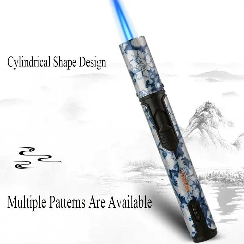 HONEST New Metal Pen style Gas Lighter Windproof Spray Blue Flame Cigar Special Spray Gun Kitchen Baking Aromatherapy Tool
HONEST New Metal Pen style Gas Lighter Windproof Spray Blue Flame Cigar Special Spray Gun Kitchen Baking Aromatherapy Tool
