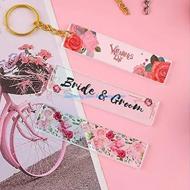 573B 50Pcs Acrylic Keychain Blanks with Rings Clear for Key Chains Rectangle Acrylic Blanks for DIY Crafting
573B 50Pcs Acrylic Keychain Blanks with Rings Clear for Key Chains Rectangle Acrylic Blanks for DIY Crafting