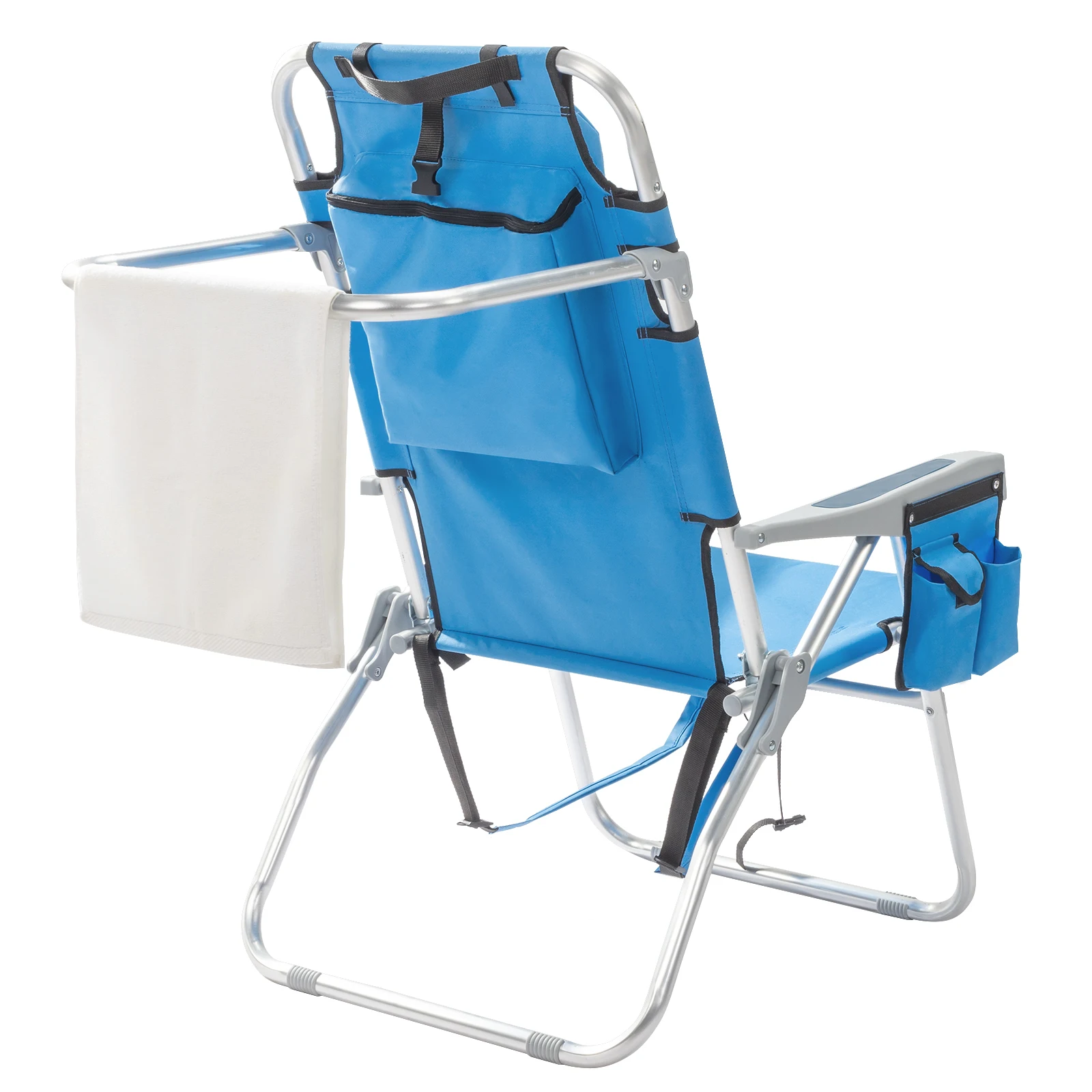 63*70*99cm Heightened Oxford Cloth Silver White Aluminum Tube Bearing 100kg Beach Chair Blue
63*70*99cm Heightened Oxford Cloth Silver White Aluminum Tube Bearing 100kg Beach Chair Blue