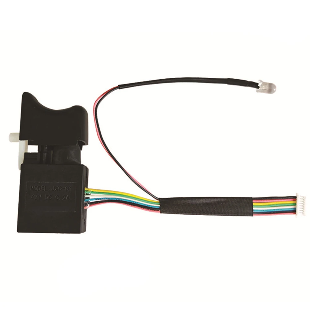 1pc Electric Drill Switch With Light Push Button Trigger Switch For Dayi For A3/2106 Cordless Electric Wrench Power Tool Parts
1pc Electric Drill Switch With Light Push Button Trigger Switch For Dayi For A3/2106 Cordless Electric Wrench Power Tool Parts