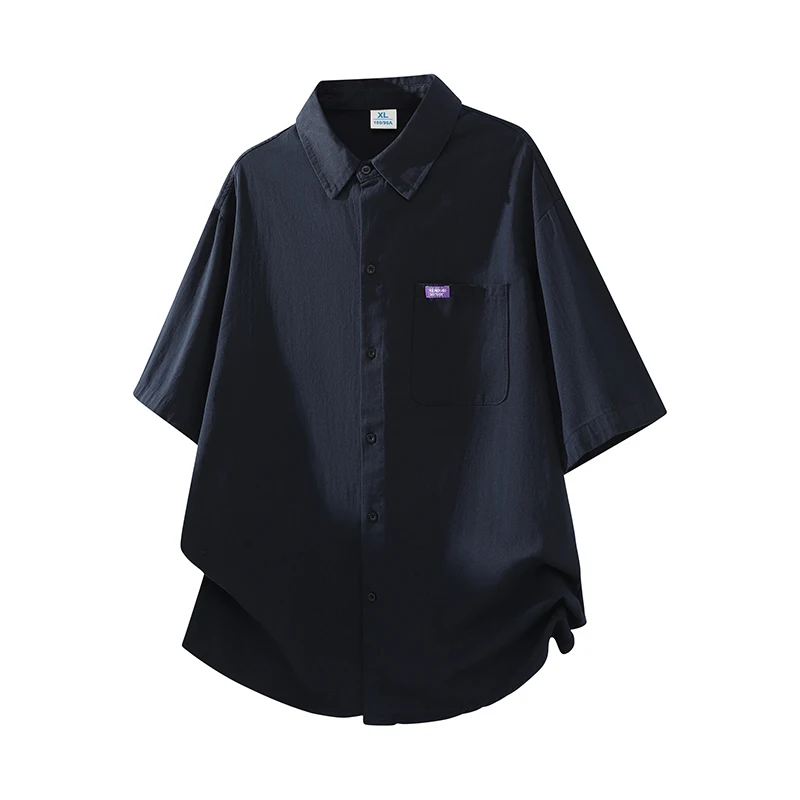 Summer New Washed Cotton Short Sleeve Shirt Men Korean Style Slim Fit Youth Handsome Versatile Trendy Business Lapel Shirts
Summer New Washed Cotton Short Sleeve Shirt Men Korean Style Slim Fit Youth Handsome Versatile Trendy Business Lapel Shirts