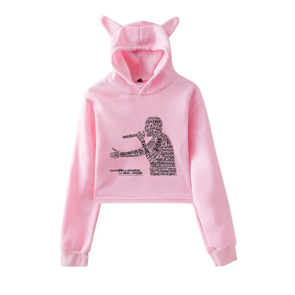 Canserbero Merch Ear Hoodie Women Long Sleeve Cropped Sweatshirts Female Casual Streetwear Crop Tops
Canserbero Merch Ear Hoodie Women Long Sleeve Cropped Sweatshirts Female Casual Streetwear Crop Tops