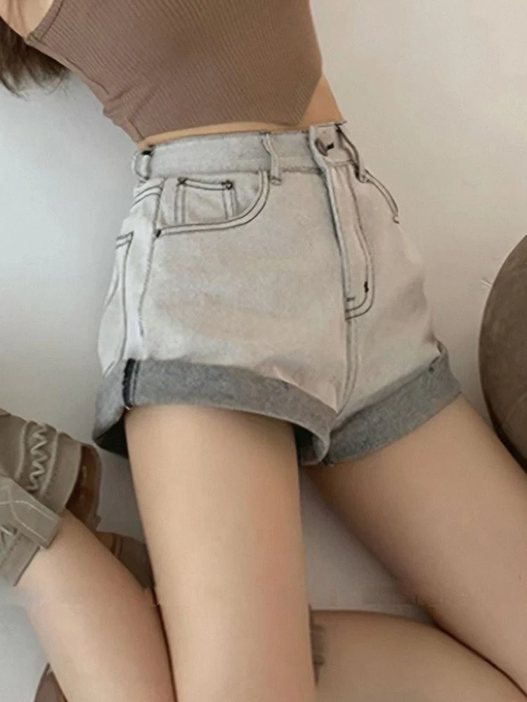Y2K High Waisted Rolled Denim Shorts A Line Wide Leg Pants Korean Retro Summer for
Y2K High Waisted Rolled Denim Shorts A Line Wide Leg Pants Korean Retro Summer for