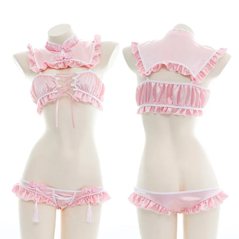 Cute Anime Girls Cosplay Costume Maid Unifrom Lolita Hollow Out Bandage Tops Sexy Women Ruffles Underwear Lingerie Set Wholesale
Cute Anime Girls Cosplay Costume Maid Unifrom Lolita Hollow Out Bandage Tops Sexy Women Ruffles Underwear Lingerie Set Wholesale