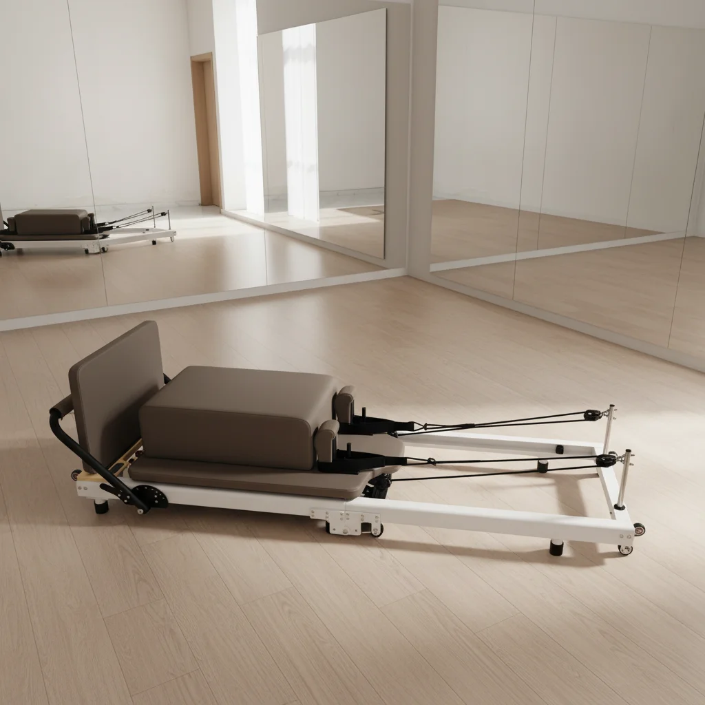 Custom Logo Foldable Aluminum Pilates Reformer, Commercial Grade for Gym & Fitness Center
Custom Logo Foldable Aluminum Pilates Reformer, Commercial Grade for Gym & Fitness Center