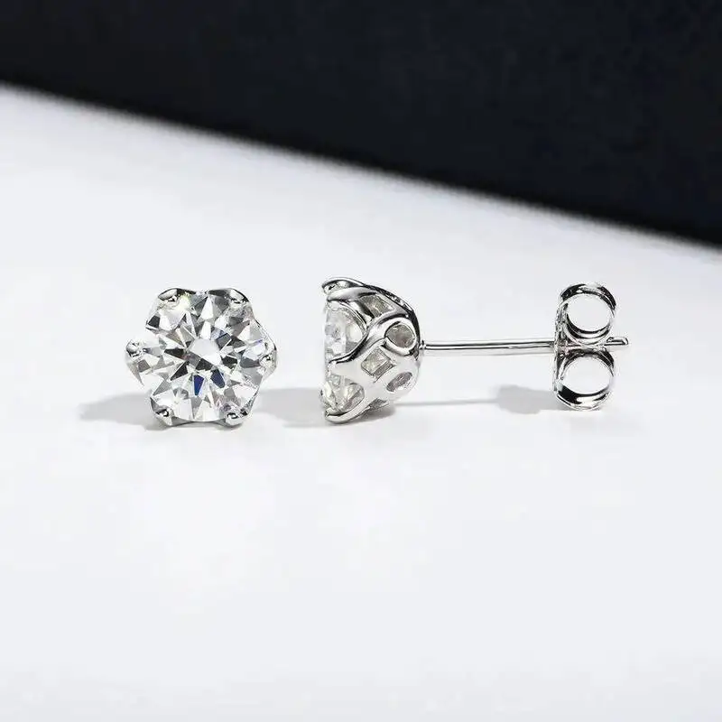 JoiasHome 0.5-2CT Colorful Moissanite Screw Back Earrings For Women S925 Sterling Silver 6 Prongs Stud Earrings Fine Jewelry
JoiasHome 0.5-2CT Colorful Moissanite Screw Back Earrings For Women S925 Sterling Silver 6 Prongs Stud Earrings Fine Jewelry