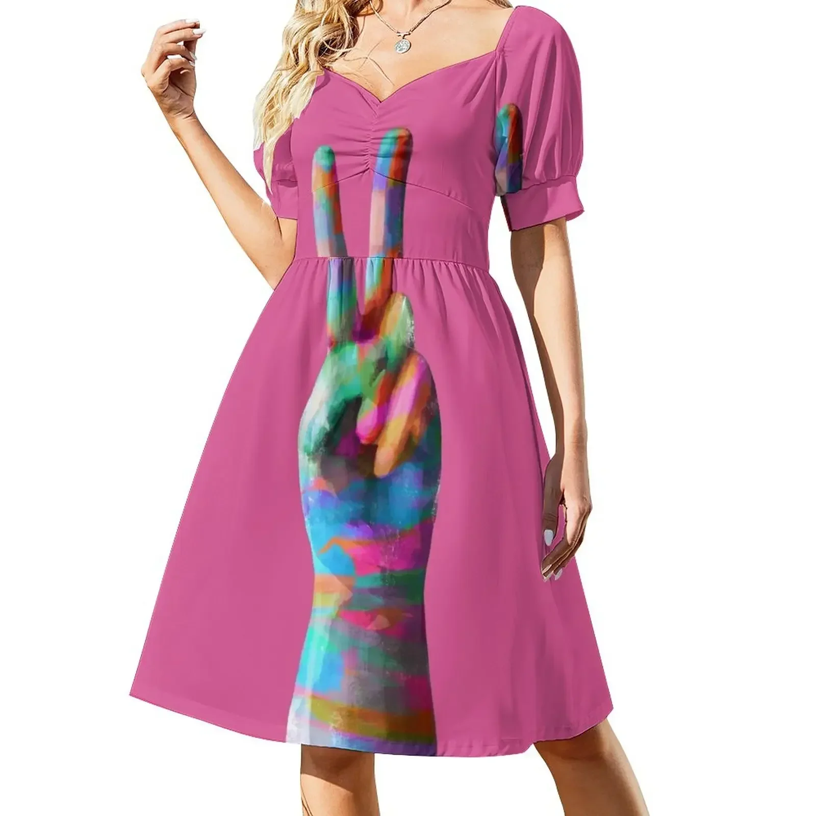 Peace Short-Sleeved Dress Dress women Party dresses for women african dresses for woman Dress
Peace Short-Sleeved Dress Dress women Party dresses for women african dresses for woman Dress