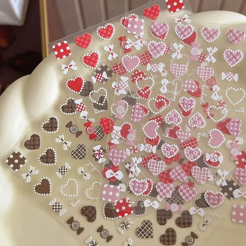 Cute Cartoon 3D Red Plaid Love Heart Embossed Phone Stickers DIY Scrapbooking Journaling Decals Bow Kawaii Supplies for Girls
Cute Cartoon 3D Red Plaid Love Heart Embossed Phone Stickers DIY Scrapbooking Journaling Decals Bow Kawaii Supplies for Girls