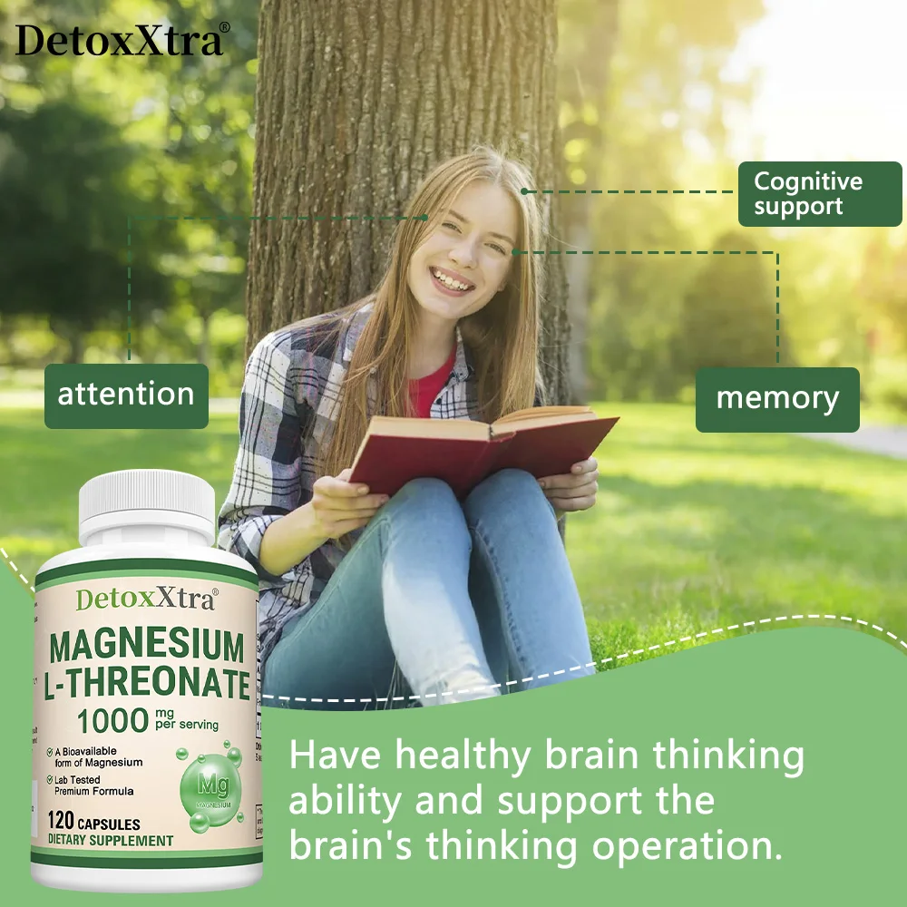 Magnesium L Threonate - Focus and Memory Enhancer, Supports Nerve Function, Muscle Strength, Bone and Joint HealthSupplements
Magnesium L Threonate - Focus and Memory Enhancer, Supports Nerve Function, Muscle Strength, Bone and Joint HealthSupplements