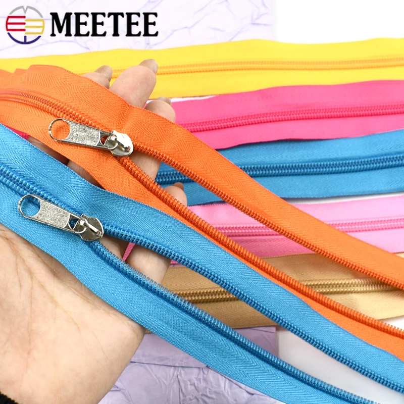 5/10/20M 5# Nylon Zippers + Silver Slider Bags Clothing Zipper Closure Zips Puller Repair Kits DIY Garment Sewing Accessories
5/10/20M 5# Nylon Zippers + Silver Slider Bags Clothing Zipper Closure Zips Puller Repair Kits DIY Garment Sewing Accessories
