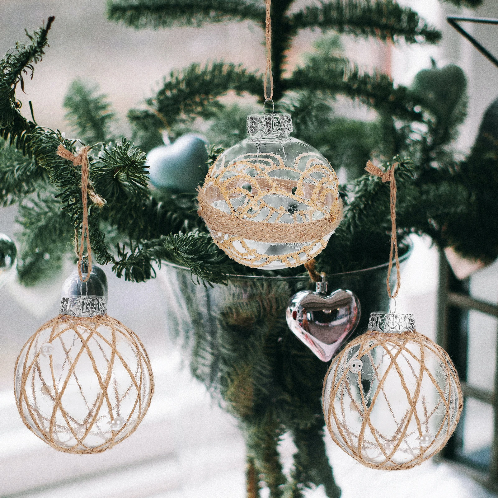 6pcs Christmas Ball Decorations Clear Baubles Hanging Tree Ornaments Xmas Pendant Yard Garden Party Decor Hanging Ball Props
6pcs Christmas Ball Decorations Clear Baubles Hanging Tree Ornaments Xmas Pendant Yard Garden Party Decor Hanging Ball Props