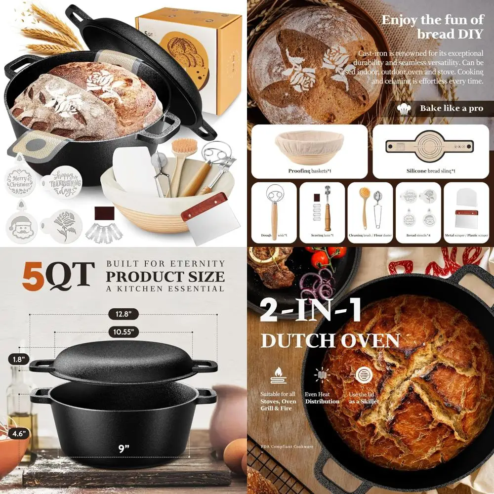 Чугунная голландская духовка для выпечки на тыкве — 5-литровая форма для хлеба с крышкой, идеально подходит для расстойки и выпечки
Чугунная голландская духовка для выпечки на тыкве — 5-литровая форма для хлеба с крышкой, идеально подходит для расстойки и выпечки