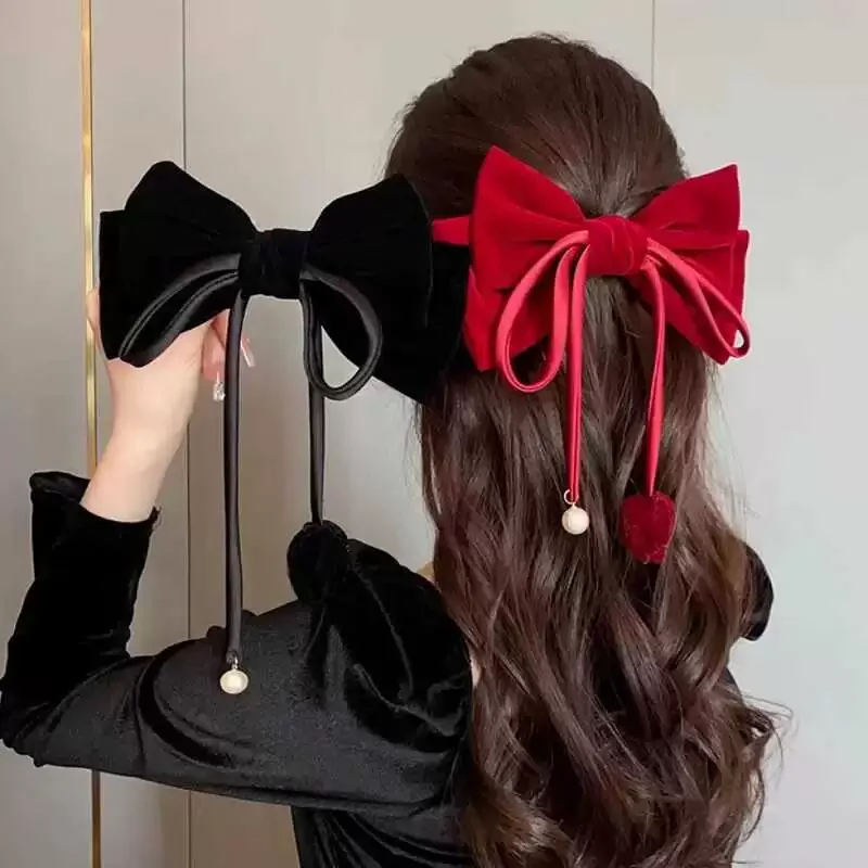 Women New Headwear Girl Ladies Autumn Winter Hair Clips Female Hair Accessories Velvet Bow Pearls Flower Tassel Hairpins
Women New Headwear Girl Ladies Autumn Winter Hair Clips Female Hair Accessories Velvet Bow Pearls Flower Tassel Hairpins