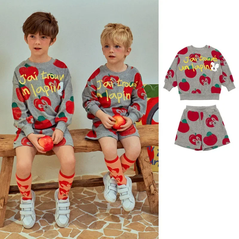 Children's Sportswear 2025 Spring New Printed Fashion Boys' Hoodie Shorts Set Pure Cotton Sweet Girls' Shirt Children's Wear
Children's Sportswear 2025 Spring New Printed Fashion Boys' Hoodie Shorts Set Pure Cotton Sweet Girls' Shirt Children's Wear