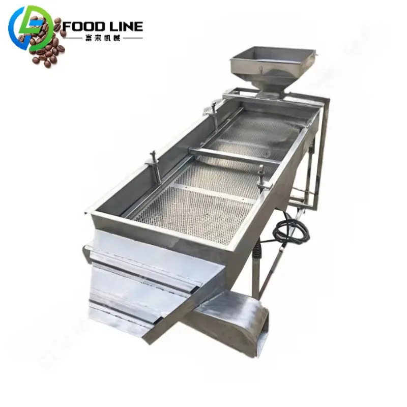 Индивидуальный 3-слойный вибрационный экран, небольшой прямоугольный экран для кофейных зерен, линейный вибрационный экран, машина для экранирования
Индивидуальный 3-слойный вибрационный экран, небольшой прямоугольный экран для кофейных зерен, линейный вибрационный экран, машина для экранирования
