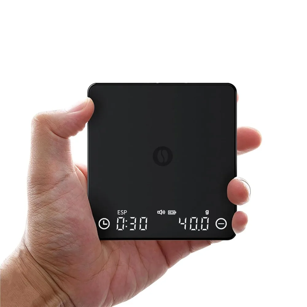 High Precision Mini Coffee Scale with Timer 0.1g/2kg for Pour Over Drip and Espresso Rechargeable Automatic Timing SearchPean
High Precision Mini Coffee Scale with Timer 0.1g/2kg for Pour Over Drip and Espresso Rechargeable Automatic Timing SearchPean