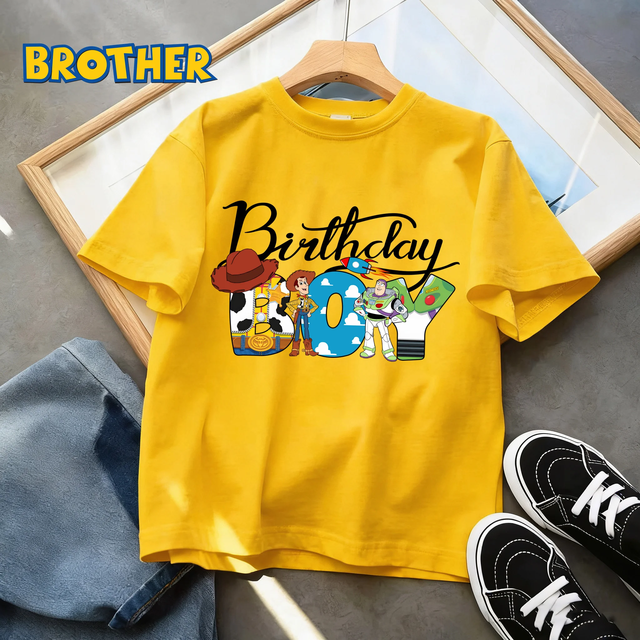 Hot Sale Pixar Toy Story Toddler Tee Cute Alien Print Boys Girls Soft Lightweight Short Sleeve Outdoor Holiday Gift Fashion Tees
Hot Sale Pixar Toy Story Toddler Tee Cute Alien Print Boys Girls Soft Lightweight Short Sleeve Outdoor Holiday Gift Fashion Tees