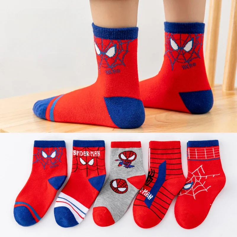5Pair New Children Cute Cartoon Soft Socks Kids Spider Man Cosplay Medium Tube Socks Boys Girls Anime Cotton Socks Kids Gift
5Pair New Children Cute Cartoon Soft Socks Kids Spider Man Cosplay Medium Tube Socks Boys Girls Anime Cotton Socks Kids Gift