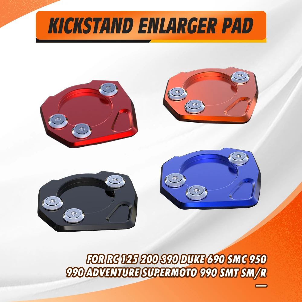 For RC 125 200 390 Duke 690 SMC 950 990 Adventure Supermoto 990 SMT SM/R Kickstand Foot Side Stand Extension Pad Support Plate
For RC 125 200 390 Duke 690 SMC 950 990 Adventure Supermoto 990 SMT SM/R Kickstand Foot Side Stand Extension Pad Support Plate