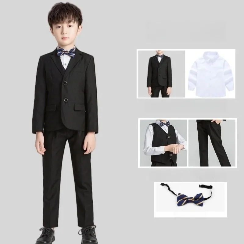 Boy's British Style Blazer Suit Set Elegant Toddler Boys Formal Wear for Host Anchor Flower Boy Performance Costume
Boy's British Style Blazer Suit Set Elegant Toddler Boys Formal Wear for Host Anchor Flower Boy Performance Costume