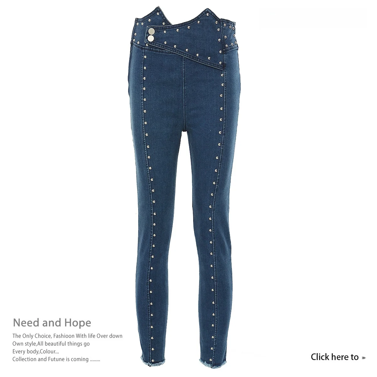 High Waist Nine Inch Denim Jeans Women's Pencil Pants Tight Fit Antibacterial Light Color No Fleece Pearl Rivet Frayed
High Waist Nine Inch Denim Jeans Women's Pencil Pants Tight Fit Antibacterial Light Color No Fleece Pearl Rivet Frayed