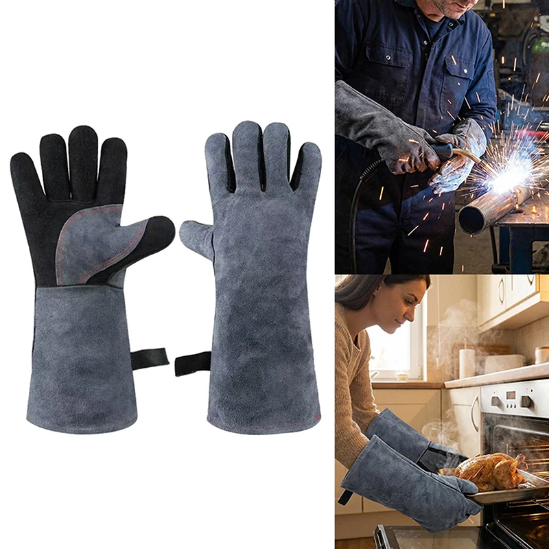 40CM Long Welding Gloves Tig/Mig Welding Gloves BBQ Oven Glove Guantes Para Soldar Heat- Insulated Mittens
40CM Long Welding Gloves Tig/Mig Welding Gloves BBQ Oven Glove Guantes Para Soldar Heat- Insulated Mittens