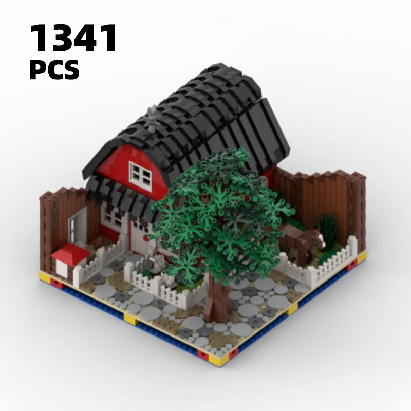Модульный конструктор Petting zoo MOC, ранчо, модель уличного вида, животные, ферма, здания, конструктор, набор «сделай сам», ковшвал с лошадью, игрушки для детей
Модульный конструктор Petting zoo MOC, ранчо, модель уличного вида, животные, ферма, здания, конструктор, набор «сделай сам», ковшвал с лошадью, игрушки для детей