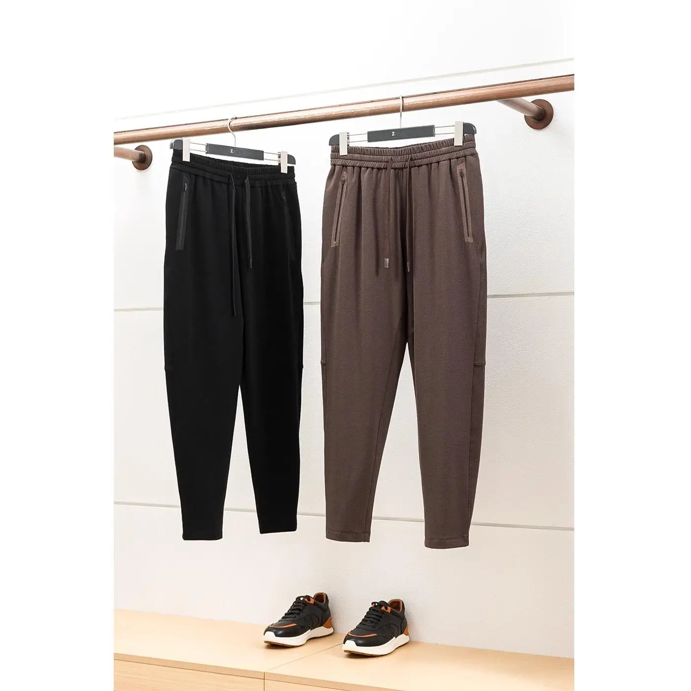 Ele Men's Knitted Woolen Casual Pants High-end Faion Straight Leg Fit Autumn Winter Comfortable Stretch Trousers
Ele Men's Knitted Woolen Casual Pants High-end Faion Straight Leg Fit Autumn Winter Comfortable Stretch Trousers