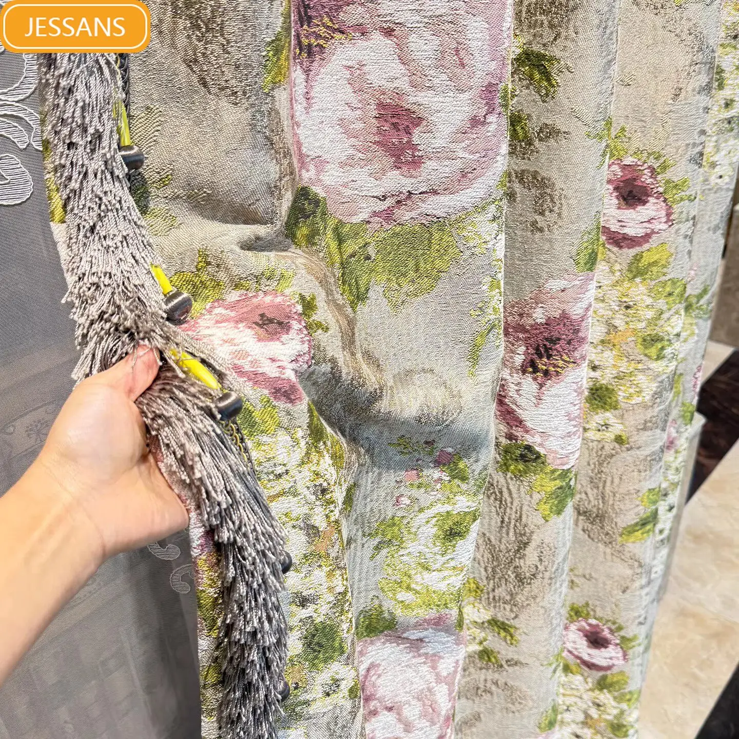 Relief Flower Thickened Chenille Blackout Curtains for Living Room Bedroom Partition Curtains Customized Finished Valance
Relief Flower Thickened Chenille Blackout Curtains for Living Room Bedroom Partition Curtains Customized Finished Valance