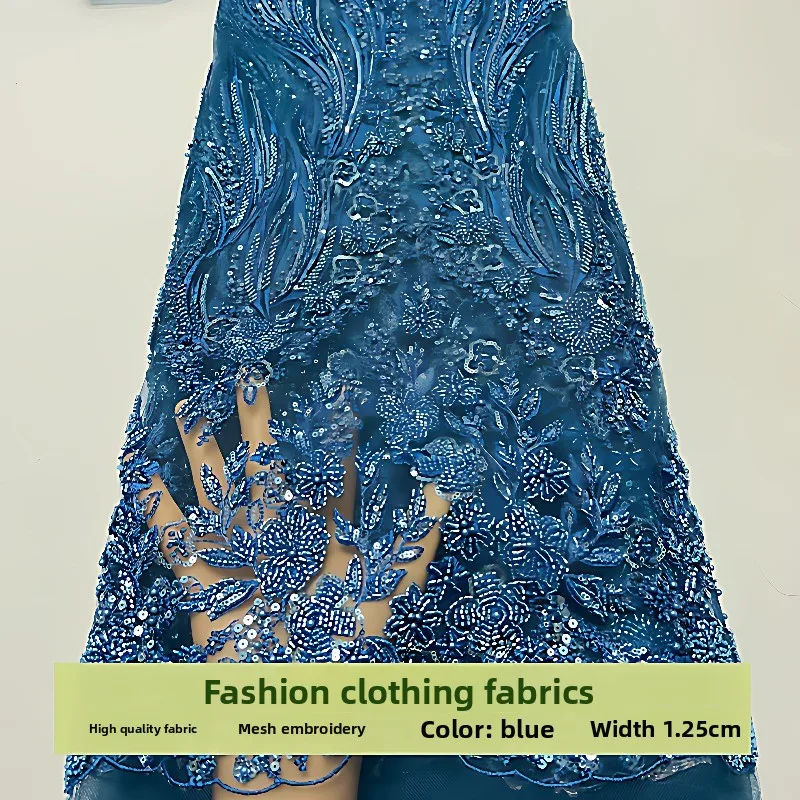 Mesh Beading Flower Bead Tube Embroidery Fabric for Dress Cheongsam Clothing Decoration Diy Cloth By The Yard Sewing Material
Mesh Beading Flower Bead Tube Embroidery Fabric for Dress Cheongsam Clothing Decoration Diy Cloth By The Yard Sewing Material