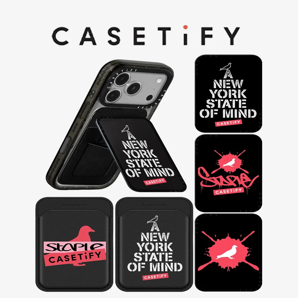 CASETiFY STAPLE Series Graffiti Logo Magnetic Phone Holder Card Pack for iPhone17 16 15 14 13 for Samsung S25 S26 A57 A36
CASETiFY STAPLE Series Graffiti Logo Magnetic Phone Holder Card Pack for iPhone17 16 15 14 13 for Samsung S25 S26 A57 A36