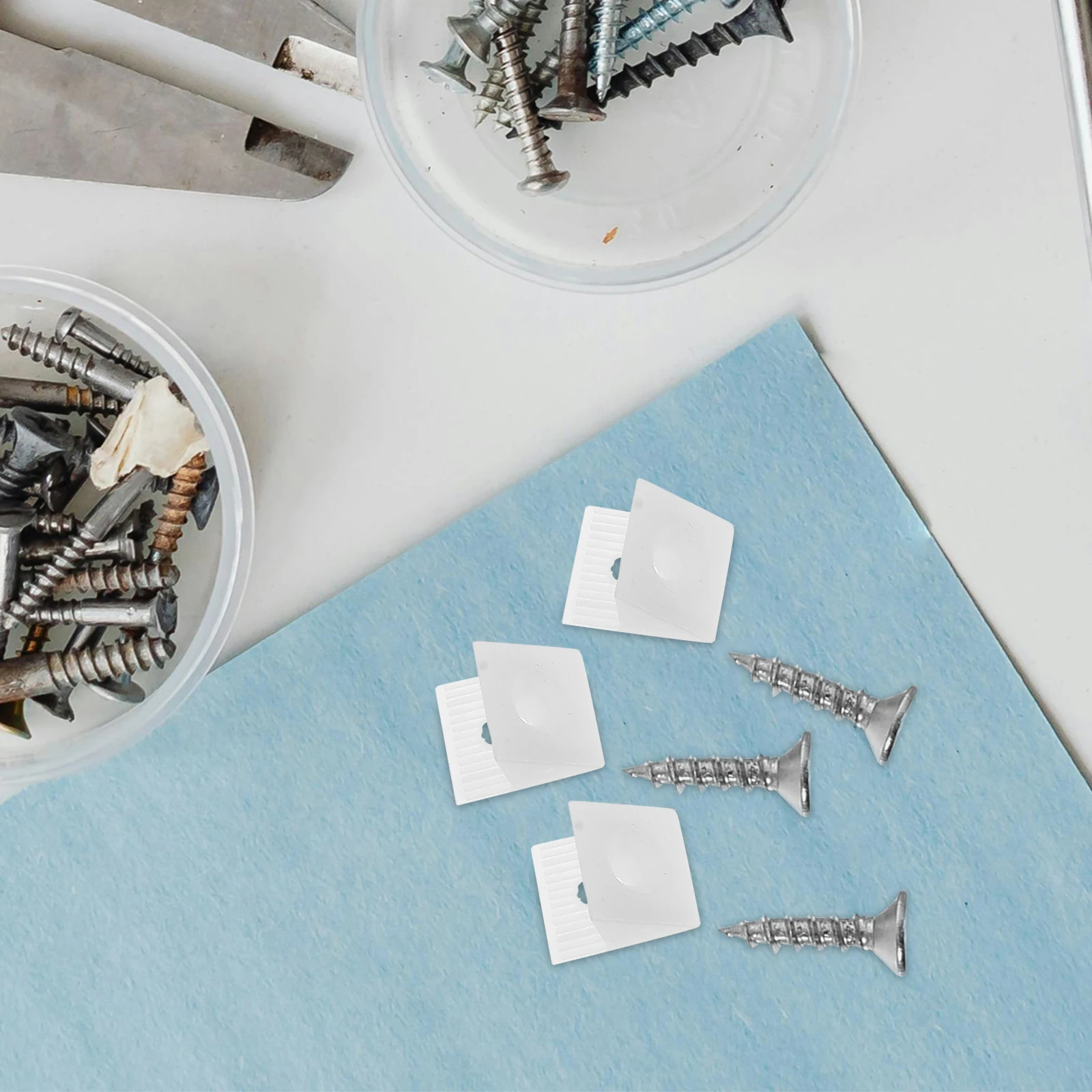 50pcs Plastic Fixing Brackets Self-Tapping Screws Drawer Repair Tools Cabinet Wardrobe Shelves Furniture Angle Bracket Diy
50pcs Plastic Fixing Brackets Self-Tapping Screws Drawer Repair Tools Cabinet Wardrobe Shelves Furniture Angle Bracket Diy